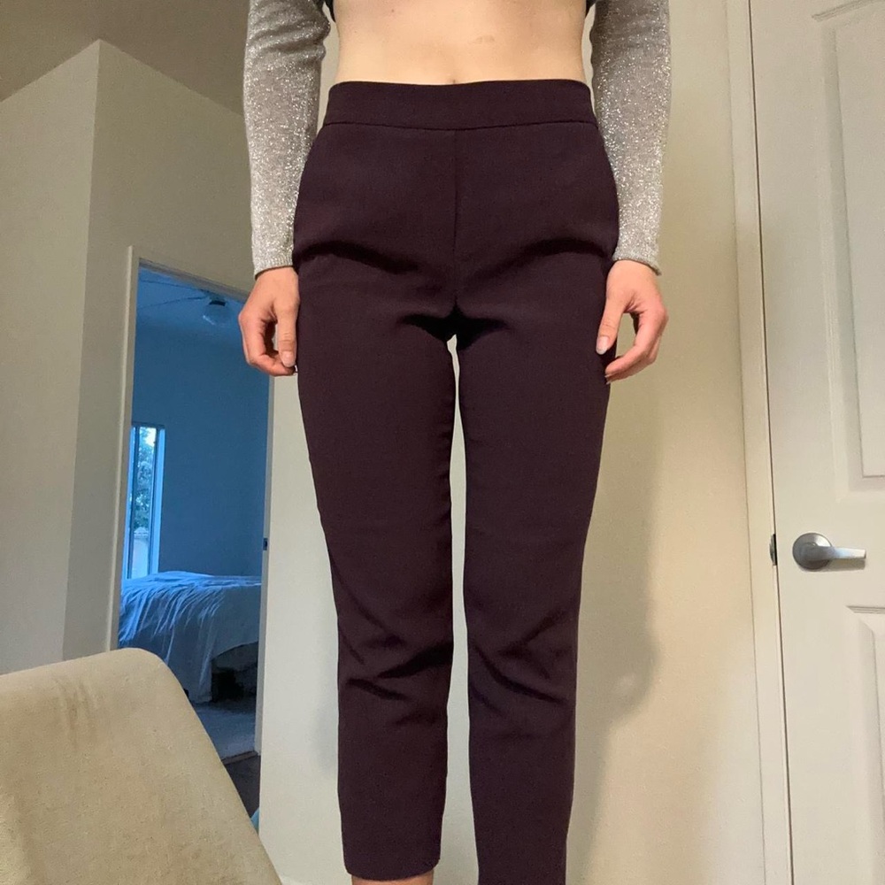 Babaton Deep Purple Ankle Pants